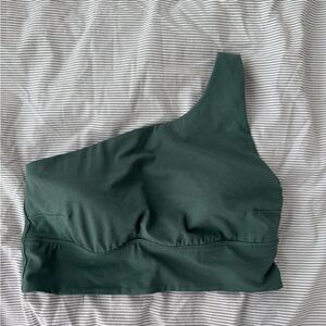 Lululemon One-Shoulder Green Bralette